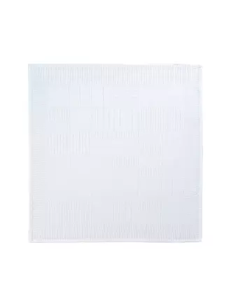 SANDER | Mitteldecke Lexie Damast 95x95cm Moonbeam | weiss