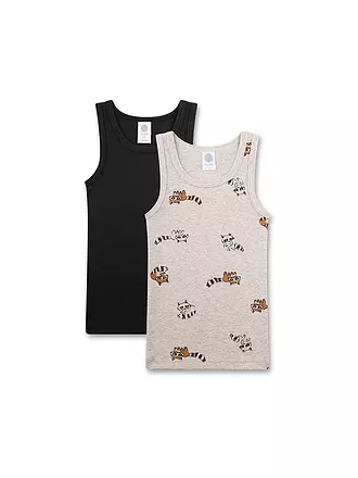 SANETTA | Jungen Top 2er Pkg. nature mel | grau