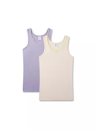 SANETTA | Mädchen Unterhemd 2-er Pkg sand | creme