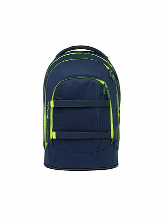 SATCH | Schulrucksack Pack - Toxic Yellow | dunkelblau