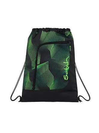 SATCH | Sportbeutel Seismic Green | schwarz