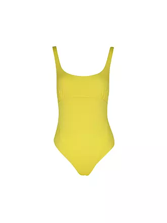 SAVE THE DUCK | Damen Badeanzug NIKAIA neptune blue | gelb