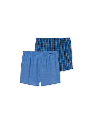 SCHIESSER | Boxershorts  2er Pkg royal | schwarz