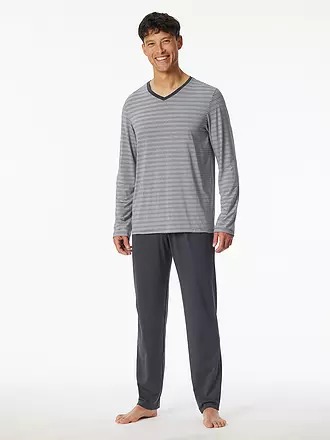 SCHIESSER | Pyjama | grau