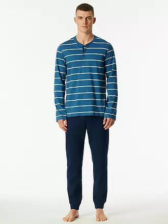SCHIESSER | Pyjama | blau
