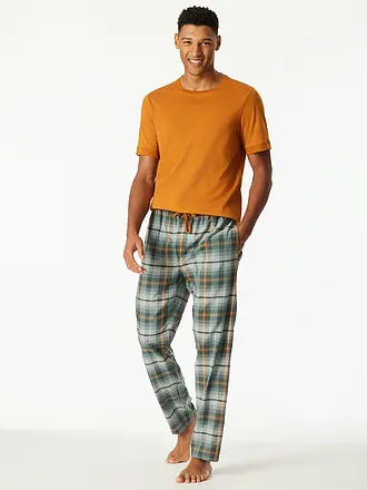SCHIESSER | Pyjamahose | dunkelgrün