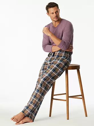 SCHIESSER | Pyjamahose | dunkelrot