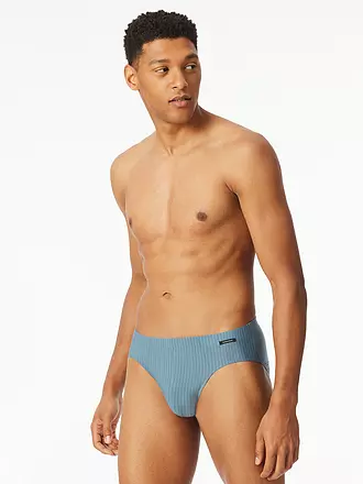 SCHIESSER | Slip schwarz | blau