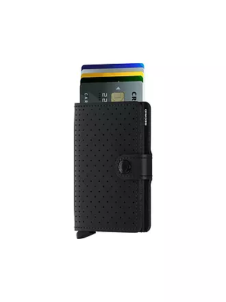 SECRID | Geldbörse - Miniwallet Perforated Mini Black | schwarz