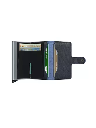 SECRID | Geldbörse - Miniwallet Saffiano Navy | hellbraun