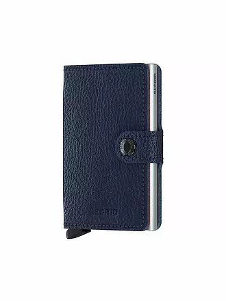 SECRID | Geldbörse - Miniwallet Vegetable Tanned Mini Navy/Silver | schwarz