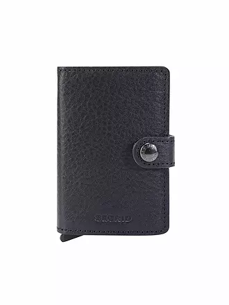 SECRID | Geldbörse - Miniwallet Vegetable Tanned Navy/Silver | camel