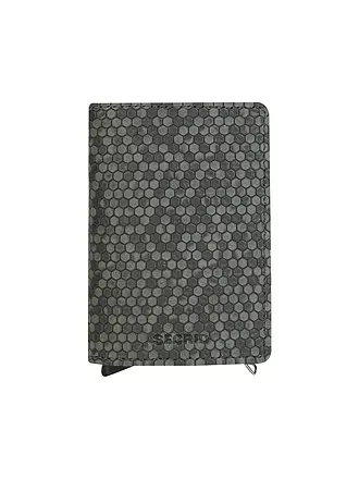 SECRID | Slimwallet HEXAGON Black | dunkelgrün