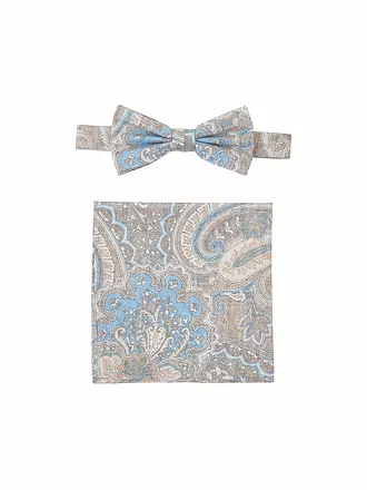 SEIDENFALTER | Set Fliege und Stecktuch PRINCE BOWTIE | beige