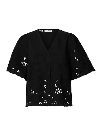 SELECTED FEMME | Bluse SLFDAHLIA BRODERI | schwarz