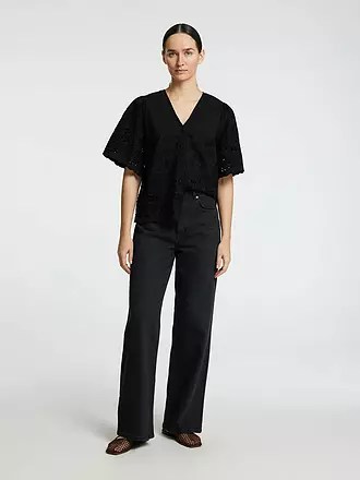 SELECTED FEMME | Bluse SLFDAHLIA BRODERI | schwarz
