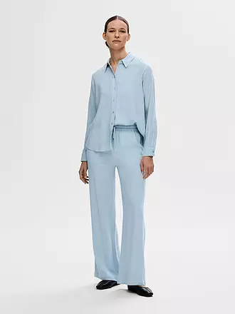SELECTED FEMME | Marlenehose Wide Leg SLFVIVA-GULIA | hellblau