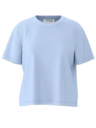 SELECTED FEMME | T-Shirt SLFESSENTIAL | hellblau