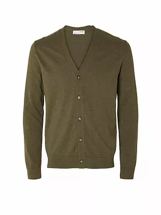 SELECTED | Cardigan SLHBERG | olive