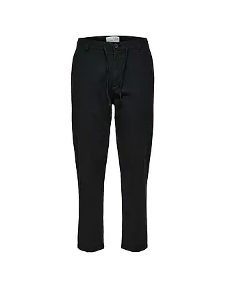 SELECTED | Leinenhose SLH172 | schwarz