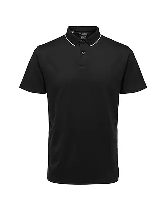 SELECTED | Poloshirt SLHLEROY COOLMAX | weiss