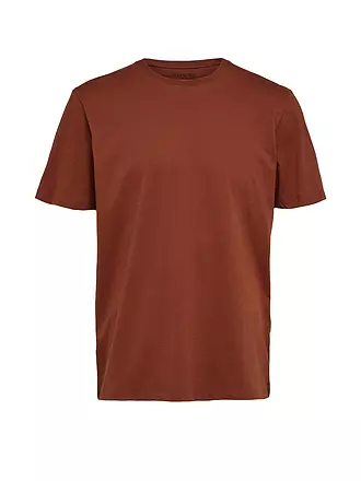SELECTED | T-Shirt SLHASPEN | braun