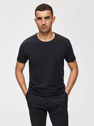 SELECTED | T-Shirt SLHNEWPIMA | schwarz