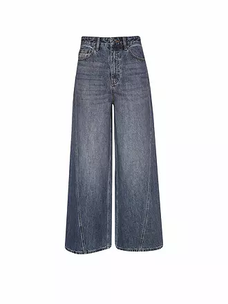 SELF-PORTRAIT | Jeans Wide Leg | blau