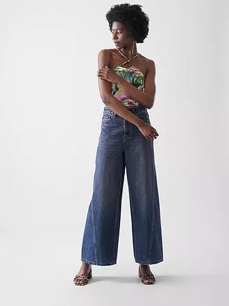 SELF-PORTRAIT | Jeans Wide Leg | blau