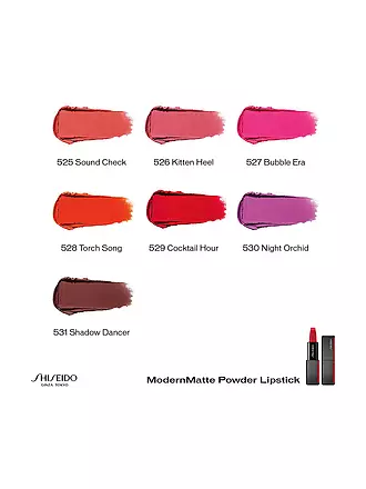 SHISEIDO | ModernMatte Powder Lipstick (506 Disrobed) | rot