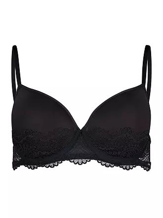 SKINY | BH gefüttert black | hellblau