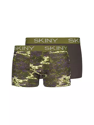 SKINY | Pants 2er Pkg. ivory spots selection | olive