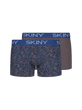 SKINY | Pants 2er Pkg. lapisblue stripes selection | braun