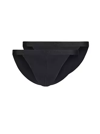 SKINY | Slip - Tanga 2-er Pkg. black | weiss