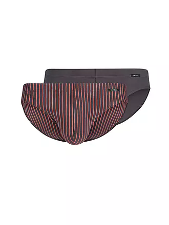 SKINY | Slip 2er Pkg. gunmetal stripes selection | rot