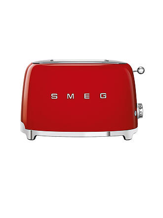 SMEG | 2 Schlitz Toaster 50‘s Retro Style Schwarz TSF01BLEU | rot