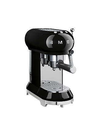 SMEG | Espresso-Kaffeemaschine 50s Retro Style Schwarz ECF01BLEU | gruen
