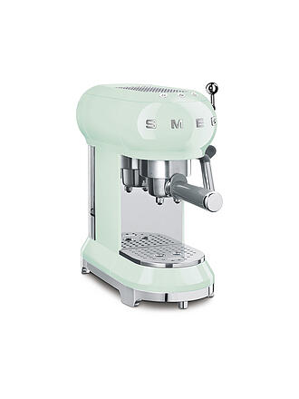 SMEG | Espresso-Kaffeemaschine 50s Retro Style Schwarz ECF01BLEU | gruen