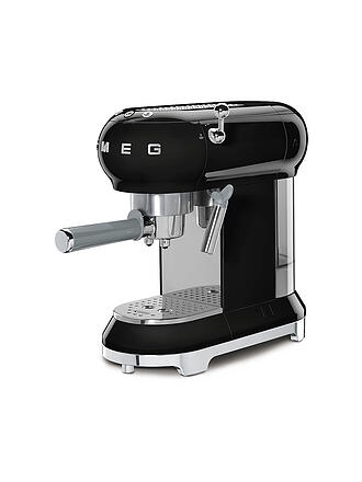 SMEG | Espresso-Kaffeemaschine 50s Retro Style Schwarz ECF01BLEU | gruen