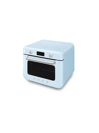 SMEG | Kombi-Tisch Dampfbackofen Schwarz | hellblau