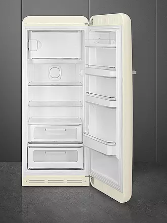 SMEG | Kühlschrank mit Gefrierfach 50s Retro Style Creme FAB28RCR5 | hellgrün