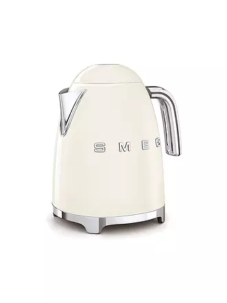 SMEG | Wasserkocher 50s Retro Style 1,7l Schwarz KLF03BLEU | creme