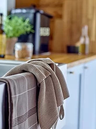 SOEDAHL | Geschirrtuch 50x70cm MINIMAL Stone Grey | hellbraun