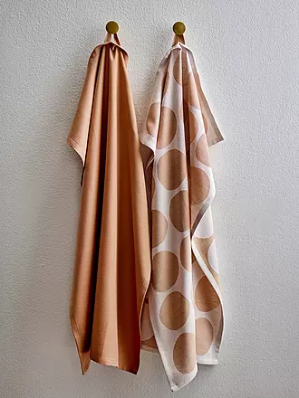 SOEDAHL | Geschirrtuch-Set 2tlg BUBBLES Warm Taupe | dunkelgrün