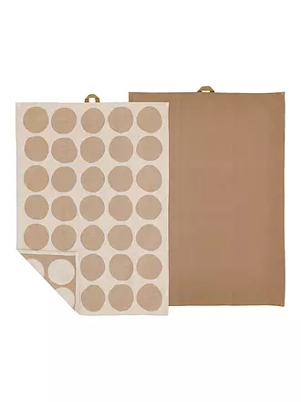 SOEDAHL | Geschirrtuch-Set 2tlg BUBBLES Yellow | hellbraun