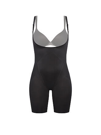 SPANX | Thinstincts® 2.0 Open-Bust Mid-Thigh Bodysuit Soft Nude | schwarz
