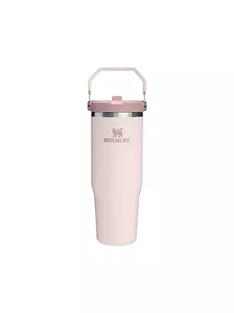 STANLEY | Isolierflasche - Thermosflasche Classic FLIP STRAW 2.0 0,8l  Rose Quartz | hellblau