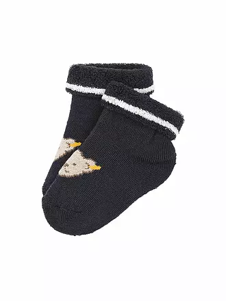 STEIFF | Baby Socken soft grey melange | dunkelblau