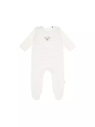 STEIFF | Baby Strampler Set 2 teilig | hellgrau