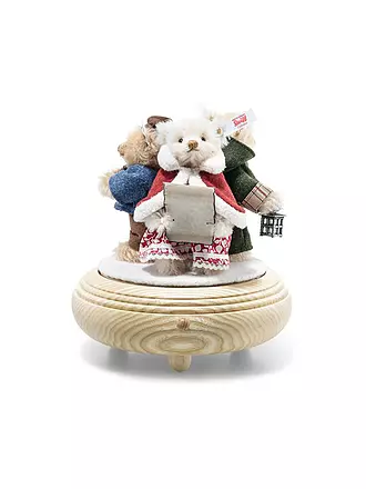 STEIFF | Weihnachtssaenger Teddybaeren-Set auf Musikbox | keine Farbe